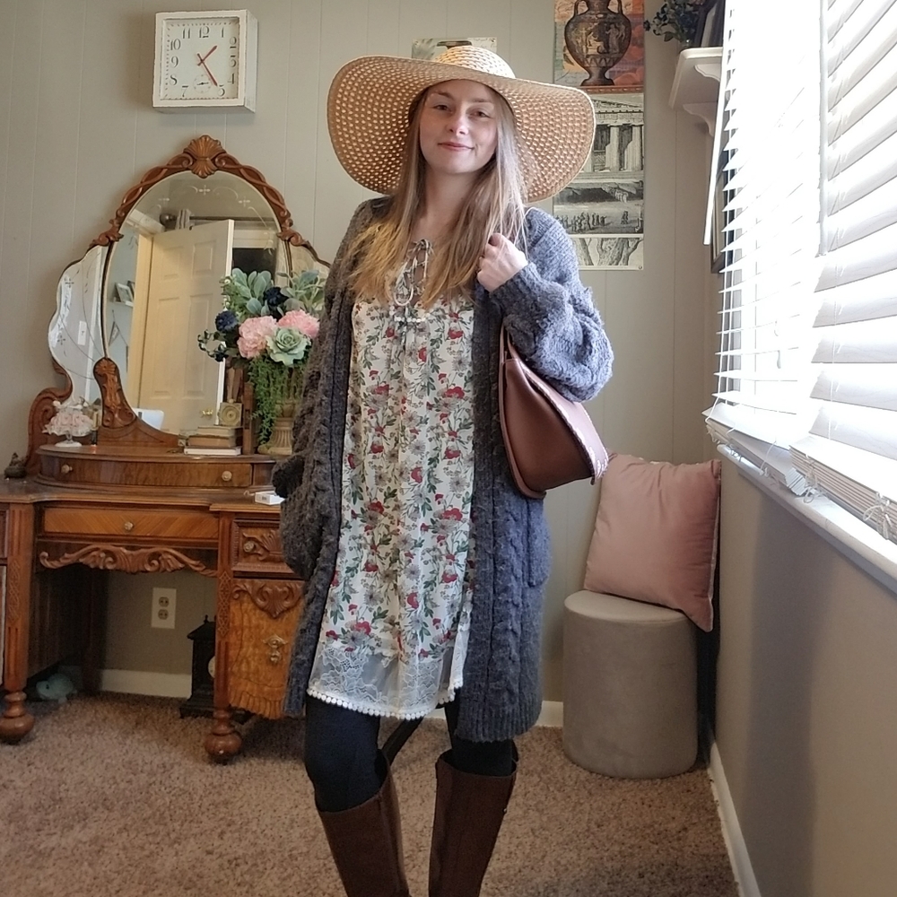 Boho Floral Fall Dress